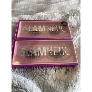 Glamnetic Lashes Lucky Virgo Magnetic Eyelashes Long Round Faux Lashes Only